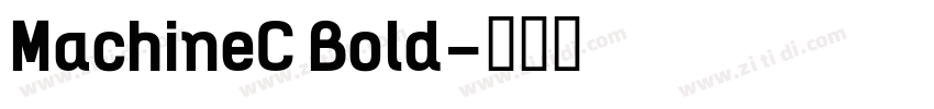 MachineC Bold字体转换